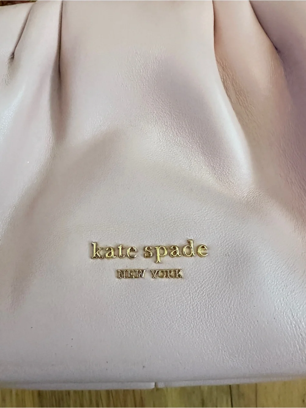 kate spade Blush Pink Leather Shoulder Bag with Chain Top Handle